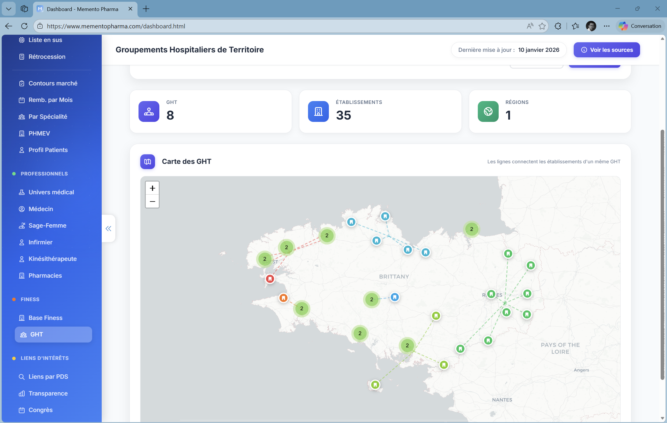 Carte interactive Open Data