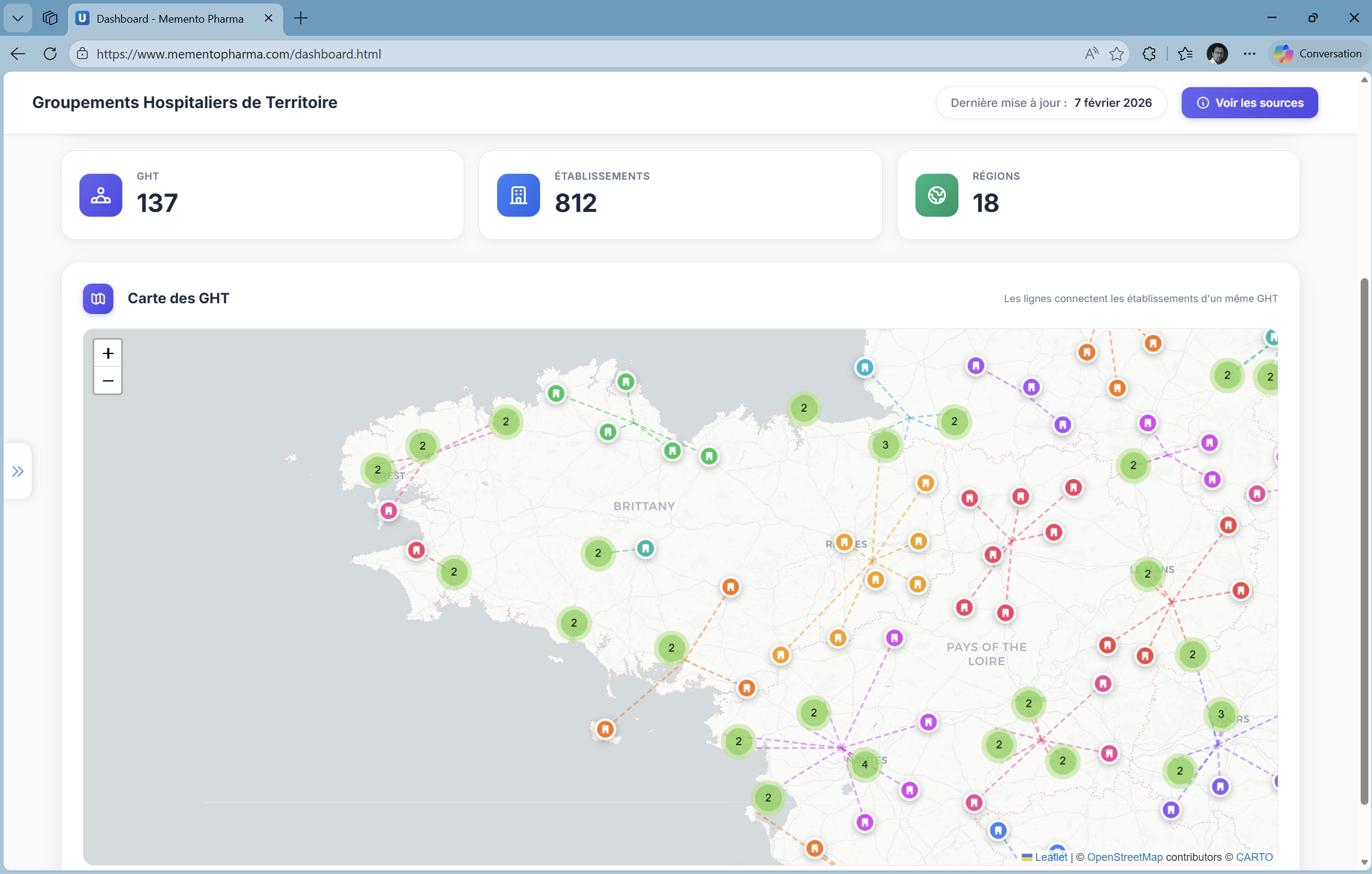 Carte interactive Open Data